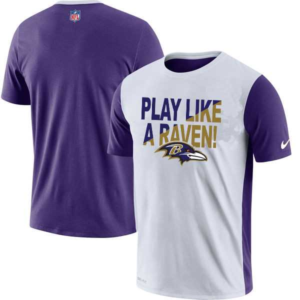 Baltimore Ravens Nike Performance T-Shirt White,We sell and wholesale Baltimore Ravens Nike Performance T-Shirt White on line form chian!